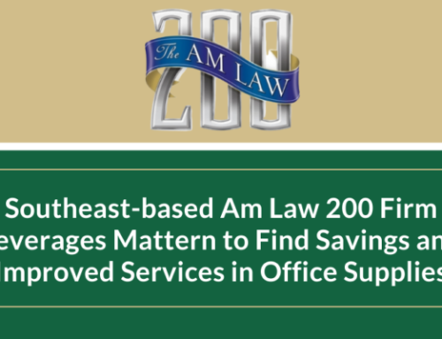 Southeast-based Am Law 200 Firm Leverages Mattern to Find Savings and Improved Services in Office Supplies