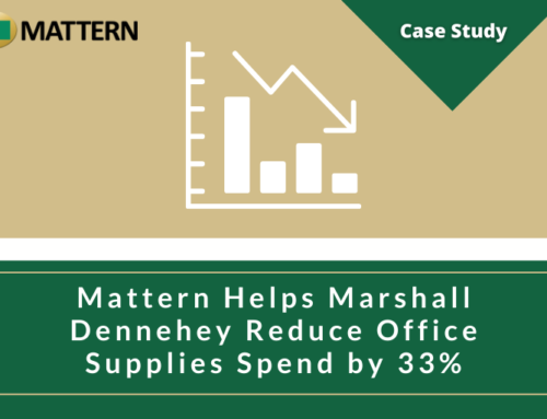 Mattern Helps Marshall Dennehey Reduce Office Supplies Spend by 33%