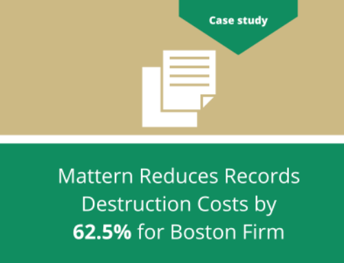 Mattern Reduces Records Destruction Costs by 62.5% for Boston Firm